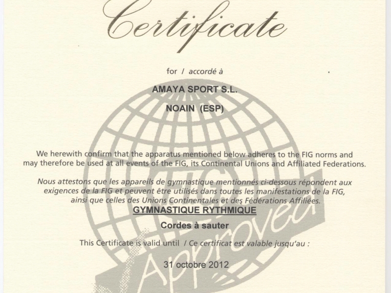 Cuerda de gimnasia rtmica de competicin Amaya (1)